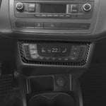 Adesivo decorativo in fibra di carbonio per pannello interruttori climatizzatore auto per SEAT Ibiza 2009-2014, lato guidatore sinistro e destro., Air Conditioner Switch Panel B