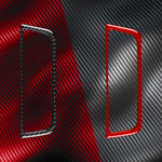 Adesivo decorativo in fibra di carbonio per pannello interruttori climatizzatore auto per SEAT Ibiza 2009-2014, lato guidatore sinistro e destro., Air Conditioner Switch Panel B