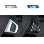 Set di 3 adesivi decorativi in fibra di carbonio per pulsanti del volante auto per Renault Fluence 2009-2017 / Megane 2008-2016, lato guidatore sinistro e destro., Steering Wheel Buttons