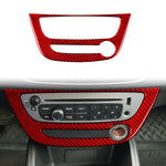 Pannello decorativo in fibra di carbonio per climatizzatore auto, compatibile con Renault Fluence 2009-2017 / Megane 2008-2016, lato guidatore (sinistro e destro)., Air Conditioner Panel A