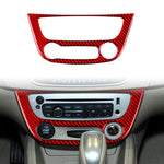Adesivo decorativo in fibra di carbonio per pannello climatizzatore auto B per Renault Fluence 2009-2017 / Megane 2008-2016, lato guidatore sinistro e destro., Air Conditioner Panel B