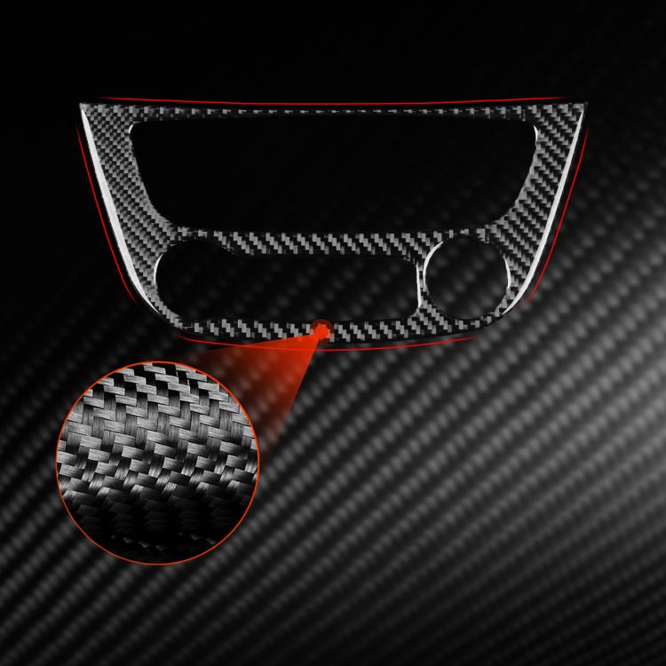 Adesivo decorativo in fibra di carbonio per pannello climatizzatore auto B per Renault Fluence 2009-2017 / Megane 2008-2016, lato guidatore sinistro e destro., Air Conditioner Panel B