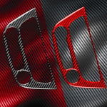 Adesivo decorativo in fibra di carbonio per pannello climatizzatore auto B per Renault Fluence 2009-2017 / Megane 2008-2016, lato guidatore sinistro e destro., Air Conditioner Panel B