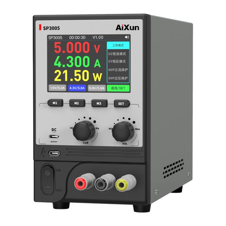 Alimentatore CC programmabile CNC con interconnessione intelligente Aixun SP3005, Aixun SP3005 EU Plug