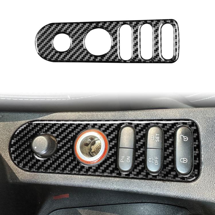 Cornice in fibra di carbonio per interruttore specchietto SEAT Le
