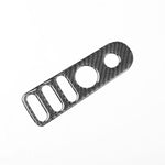 Cornice decorativa in fibra di carbonio per l'interruttore di regolazione dello specchietto retrovisore dell'auto, compatibile con SEAT Leon 2005-2012, lato guidatore (sinistro e destro)., Rear Mirror Adjustment Switch Frame