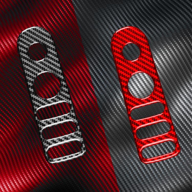 Cornice decorativa in fibra di carbonio per l'interruttore di regolazione dello specchietto retrovisore dell'auto, compatibile con SEAT Leon 2005-2012, lato guidatore (sinistro e destro)., Rear Mirror Adjustment Switch Frame