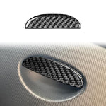 Adesivo decorativo con maniglia in fibra di carbonio per vano portaoggetti sotto il sedile del passeggero dell'auto per SEAT Leon 2005-2012, lato guidatore sinistro e destro., Passenger Seat Storage Box Handle