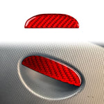 Adesivo decorativo con maniglia in fibra di carbonio per vano portaoggetti sotto il sedile del passeggero dell'auto per SEAT Leon 2005-2012, lato guidatore sinistro e destro., Passenger Seat Storage Box Handle