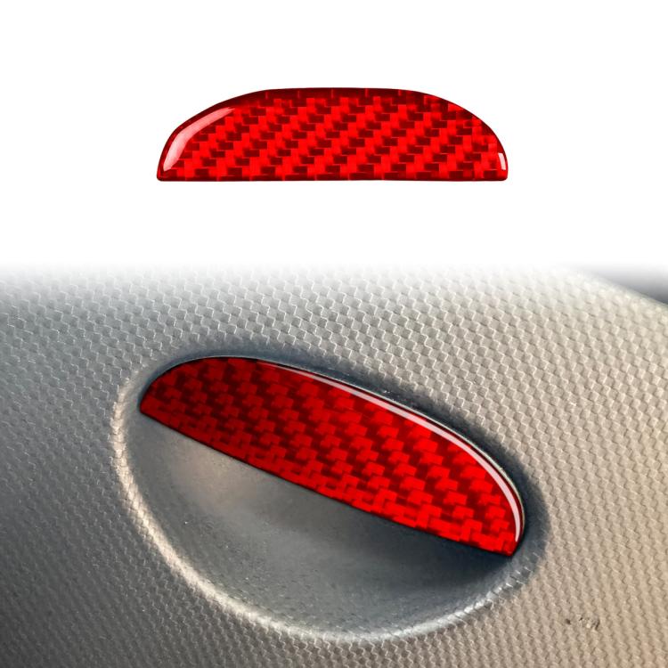 Adesivo decorativo con maniglia in fibra di carbonio per vano portaoggetti sotto il sedile del passeggero dell'auto per SEAT Leon 2005-2012, lato guidatore sinistro e destro., Passenger Seat Storage Box Handle
