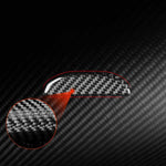 Adesivo decorativo con maniglia in fibra di carbonio per vano portaoggetti sotto il sedile del passeggero dell'auto per SEAT Leon 2005-2012, lato guidatore sinistro e destro., Passenger Seat Storage Box Handle