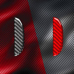 Adesivo decorativo con maniglia in fibra di carbonio per vano portaoggetti sotto il sedile del passeggero dell'auto per SEAT Leon 2005-2012, lato guidatore sinistro e destro., Passenger Seat Storage Box Handle