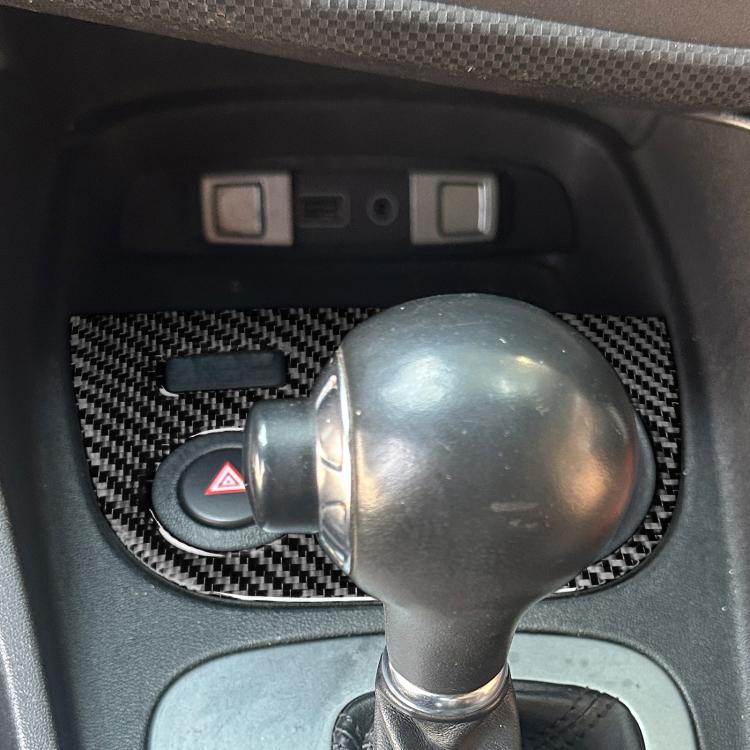 Adesivo in fibra di carbonio per portabicchiere Seat Leon 2005-20