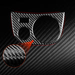 Adesivo in fibra di carbonio per portabicchiere Seat Leon 2005-20