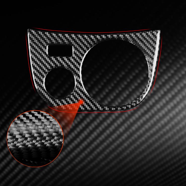 Adesivo in fibra di carbonio per portabicchiere Seat Leon 2005-20