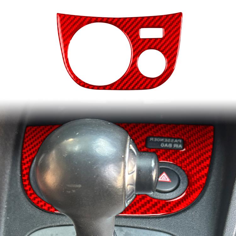 Adesivo in fibra di carbonio per portabicchiere Seat Leon 2005-20