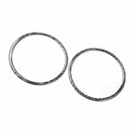 Set di 2 adesivi decorativi in fibra di carbonio per bocchette di ventilazione dell'aria condizionata dell'auto, lato sinistro e destro, per SEAT Leon 2005-2012., AC Two Sides Air Outle