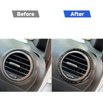 Set di 2 adesivi decorativi in fibra di carbonio per bocchette di ventilazione dell'aria condizionata dell'auto, lato sinistro e destro, per SEAT Leon 2005-2012., AC Two Sides Air Outle