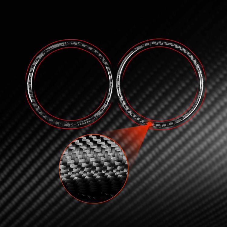 Set di 2 adesivi decorativi in fibra di carbonio per bocchette di ventilazione dell'aria condizionata dell'auto, lato sinistro e destro, per SEAT Leon 2005-2012., AC Two Sides Air Outle