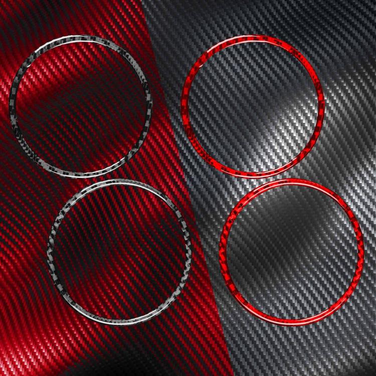 Set di 2 adesivi decorativi in fibra di carbonio per bocchette di ventilazione dell'aria condizionata dell'auto, lato sinistro e destro, per SEAT Leon 2005-2012., AC Two Sides Air Outle