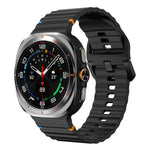 Cinturino per orologio in silicone con cuciture a onda xDfind, For Samsung Galaxy Watch Ultra 47mm / Ultra 2025