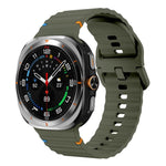 Cinturino per orologio in silicone con cuciture a onda xDfind, For Samsung Galaxy Watch Ultra 47mm / Ultra 2025