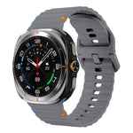 Cinturino per orologio in silicone con cuciture a onda xDfind, For Samsung Galaxy Watch Ultra 47mm / Ultra 2025