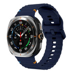 Cinturino per orologio in silicone con cuciture a onda xDfind, For Samsung Galaxy Watch Ultra 47mm / Ultra 2025