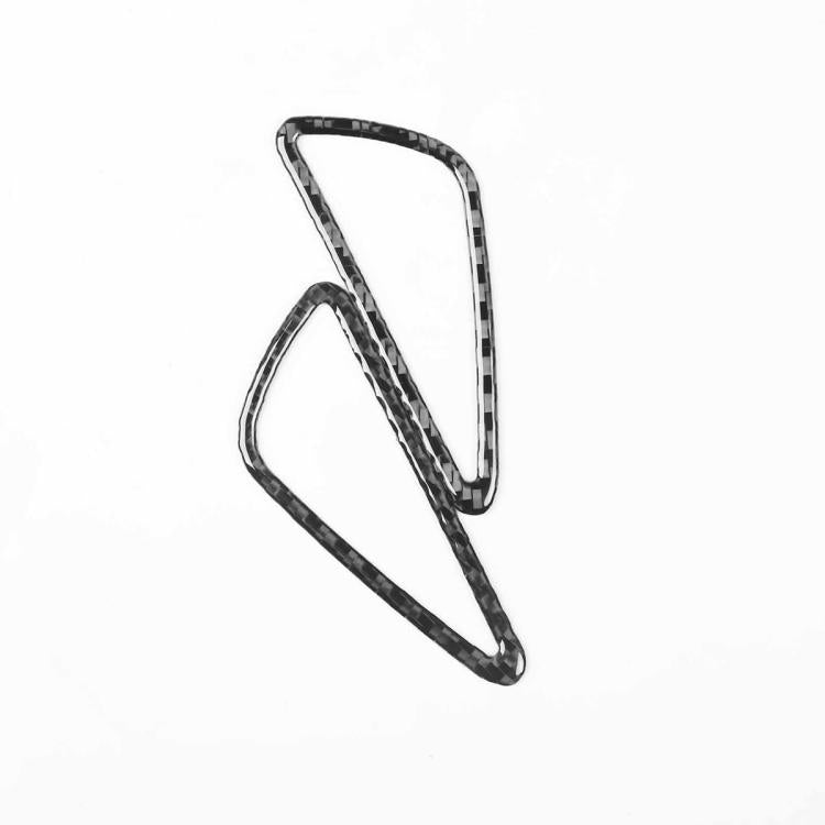 Set di 2 adesivi decorativi in fibra di carbonio per le prese d'aria del cruscotto dell'auto per SEAT Leon 2005-2012, lato guidatore sinistro e destro., Instrument Panel Air Outlet