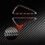 Set di 2 adesivi decorativi in fibra di carbonio per le prese d'aria del cruscotto dell'auto per SEAT Leon 2005-2012, lato guidatore sinistro e destro., Instrument Panel Air Outlet
