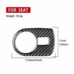 Adesivo decorativo in fibra di carbonio per pannello interruttori fari auto per SEAT Leon 2005-2012, Headlight Switch Panel, Left Driver, Headlight Switch Panel, Right Driver