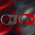 Adesivo decorativo in fibra di carbonio per pannello interruttori fari auto per SEAT Leon 2005-2012, Headlight Switch Panel, Left Driver, Headlight Switch Panel, Right Driver