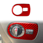 Adesivo decorativo in fibra di carbonio per pannello interruttori fari auto per SEAT Leon 2005-2012, Headlight Switch Panel, Left Driver, Headlight Switch Panel, Right Driver