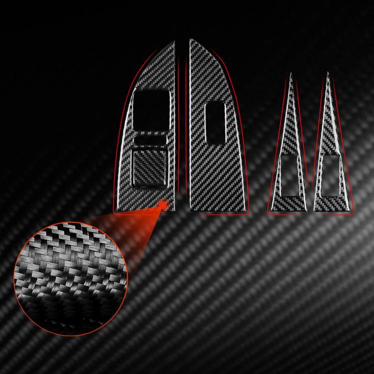 Set 5 adesivi in fibra di carbonio per Seat Leon 2005-2012