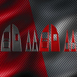 Set 5 adesivi in fibra di carbonio per Seat Leon 2005-2012