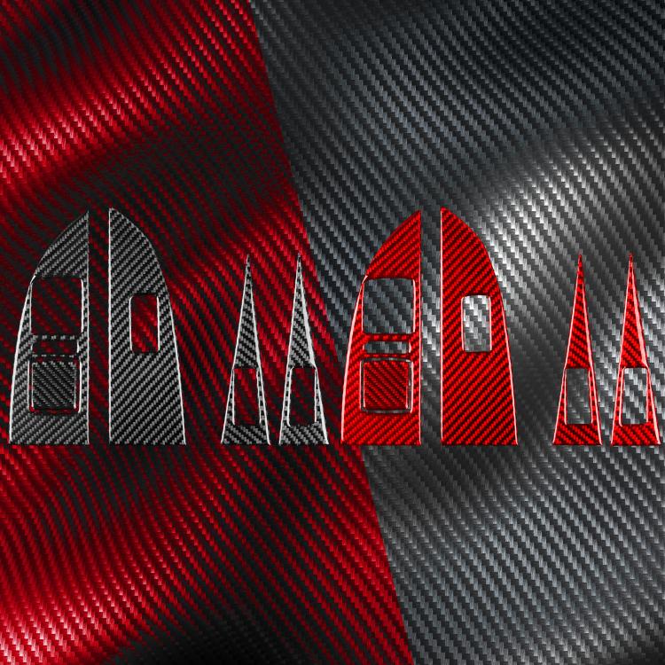 Set 5 adesivi in fibra di carbonio per Seat Leon 2005-2012