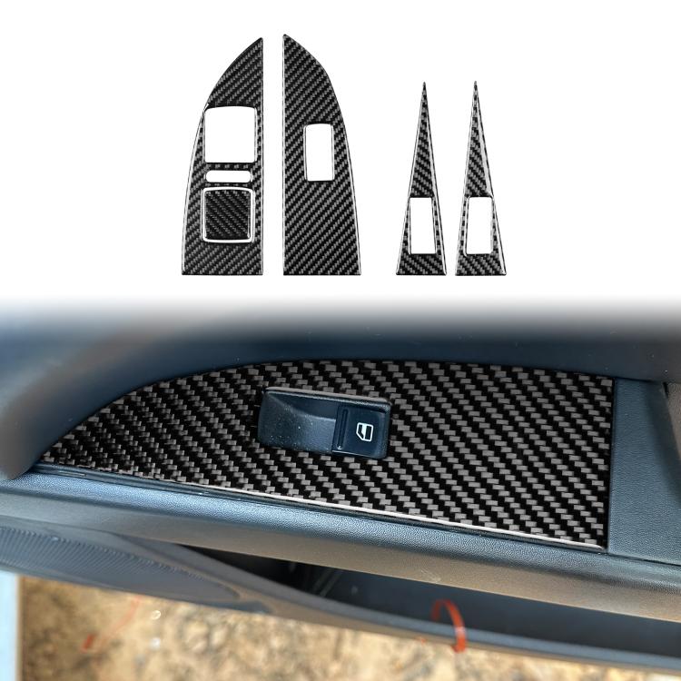 Set 5 adesivi in fibra di carbonio per Seat Leon 2005-2012