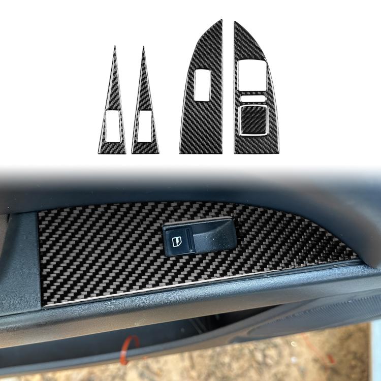 Set 5 adesivi in fibra di carbonio per Seat Leon 2005-2012