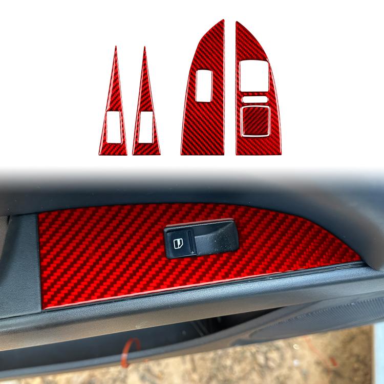 Set 5 adesivi in fibra di carbonio per Seat Leon 2005-2012
