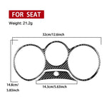 Set di 2 adesivi decorativi in fibra di carbonio per la cornice del tachimetro dell'auto, compatibili con SEAT Leon 2005-2012, lato guidatore (sinistro e destro)., Speedometer Surrounded Panel