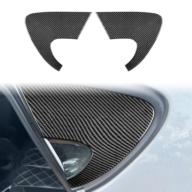 Set 2 adesivi triangolari in fibra di carbonio per SEAT Leon