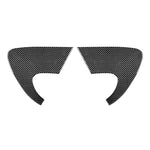 Set di 2 adesivi decorativi triangolari in fibra di carbonio per lunotto posteriore dell'auto, per SEAT Leon 2005-2012, lato guidatore sinistro e destro., Rear Triangle Window