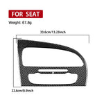 Adesivo decorativo in fibra di carbonio per pannello del climatizzatore della console centrale dell'auto per SEAT Leon 2005-2012, Center Console Air Conditioner Panel, Left Driver, Center Console Air Conditioner Panel, Right Driver