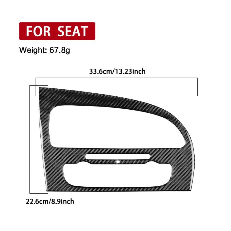 Adesivo decorativo in fibra di carbonio per pannello del climatizzatore della console centrale dell'auto per SEAT Leon 2005-2012, Center Console Air Conditioner Panel, Left Driver, Center Console Air Conditioner Panel, Right Driver