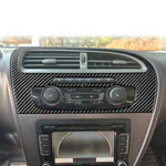 Adesivo decorativo in fibra di carbonio per pannello del climatizzatore della console centrale dell'auto per SEAT Leon 2005-2012, Center Console Air Conditioner Panel, Left Driver, Center Console Air Conditioner Panel, Right Driver