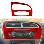 Adesivo decorativo in fibra di carbonio per pannello del climatizzatore della console centrale dell'auto per SEAT Leon 2005-2012, Center Console Air Conditioner Panel, Left Driver, Center Console Air Conditioner Panel, Right Driver