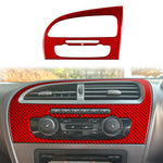 Adesivo decorativo in fibra di carbonio per pannello del climatizzatore della console centrale dell'auto per SEAT Leon 2005-2012, Center Console Air Conditioner Panel, Left Driver, Center Console Air Conditioner Panel, Right Driver