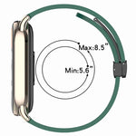 Cinturino per orologio in silicone con fibbia pieghevole xDfind, 12mm