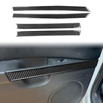 Set di 4 adesivi decorativi in fibra di carbonio per pannelli portiera auto SEAT Leon 2005-2012, lato guidatore sinistro e destro., Door Panel
