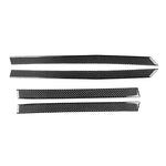 Set di 4 adesivi decorativi in fibra di carbonio per pannelli portiera auto SEAT Leon 2005-2012, lato guidatore sinistro e destro., Door Panel
